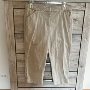 Khaki Capri Pants by Studio Works - Size 12 - Tan
